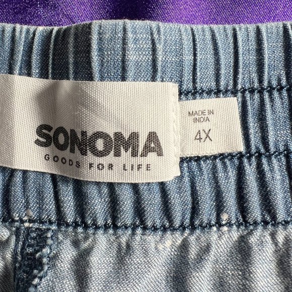 NEW 📌Sonoma Mid Rise Ultra Comfort Waistband Plus Size Shorts with Pockets - Picture 14 of 15
